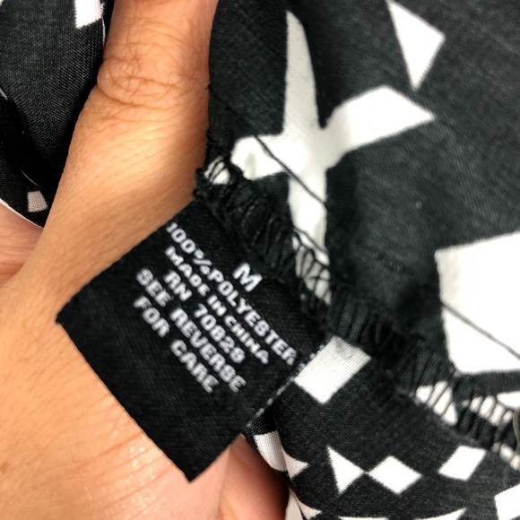 Aztec Print Black Dress with Cage detail - Picture 4 of 6